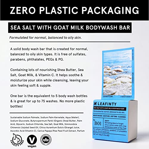 B01 Sea Salt with Goat Milk Bodywash Bar Soap