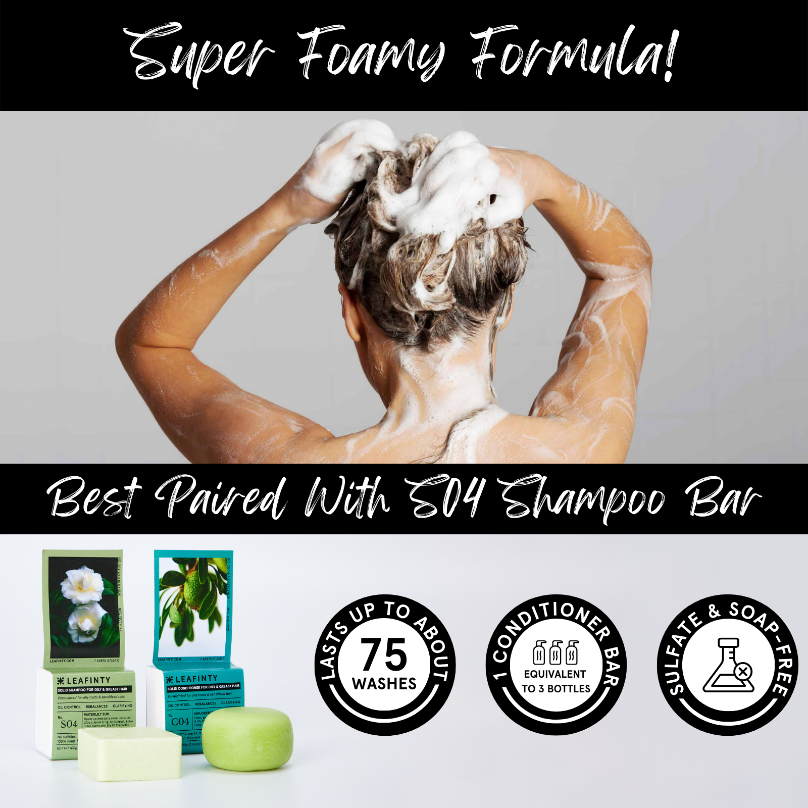 C04 Solid Conditioner Bar for Oily Roots & Sensitized Hair