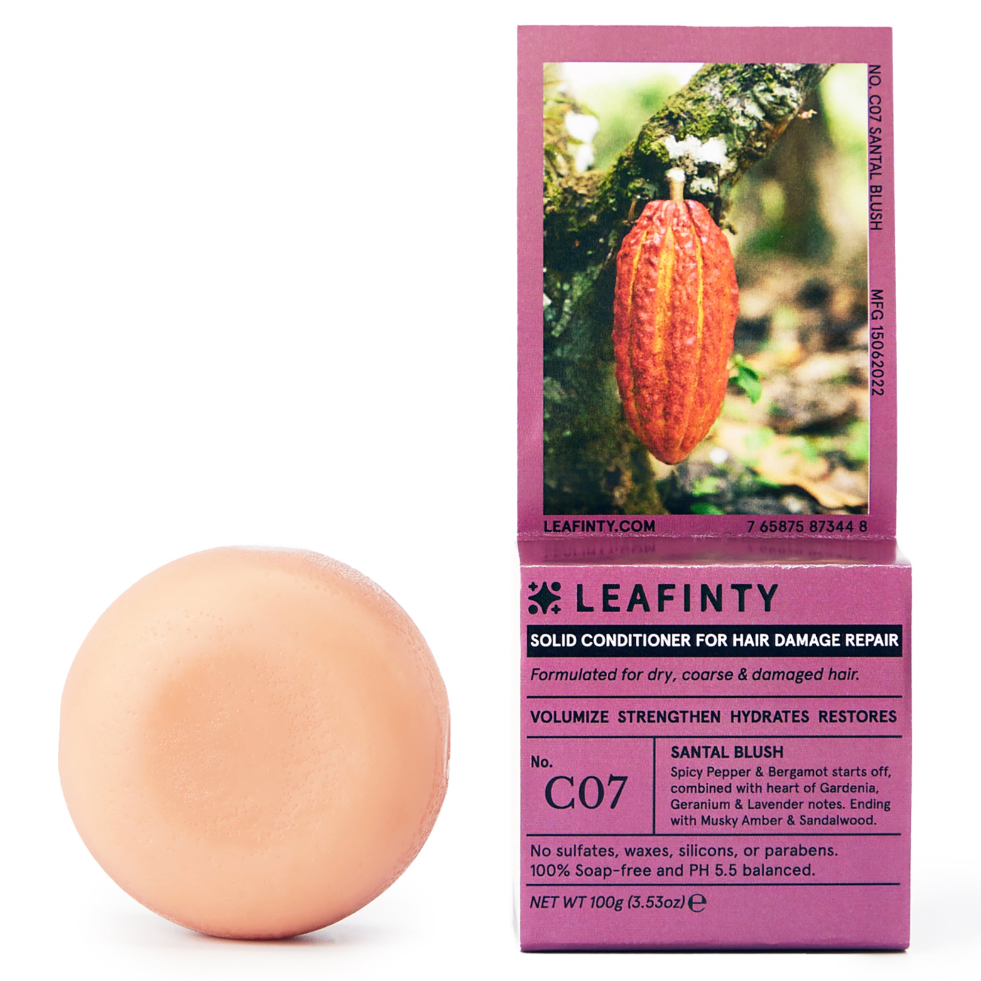 C07 Solid Conditioner Bar for Dry, Coarse & Damaged Hair